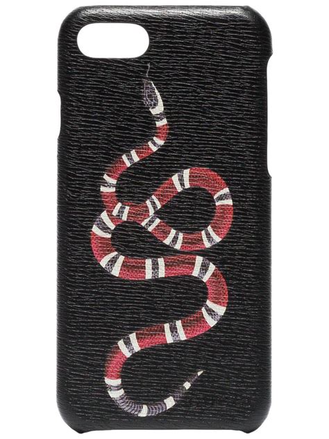 gucci men's gucci print iphone 8 case - black|gucci iphone cases for men.